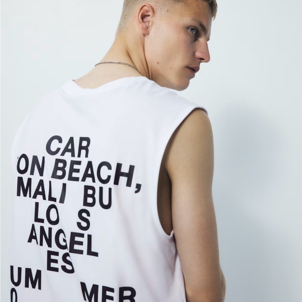 New H&M Carbon beach, Malibu, Los Angeles, summer 20xx Tank